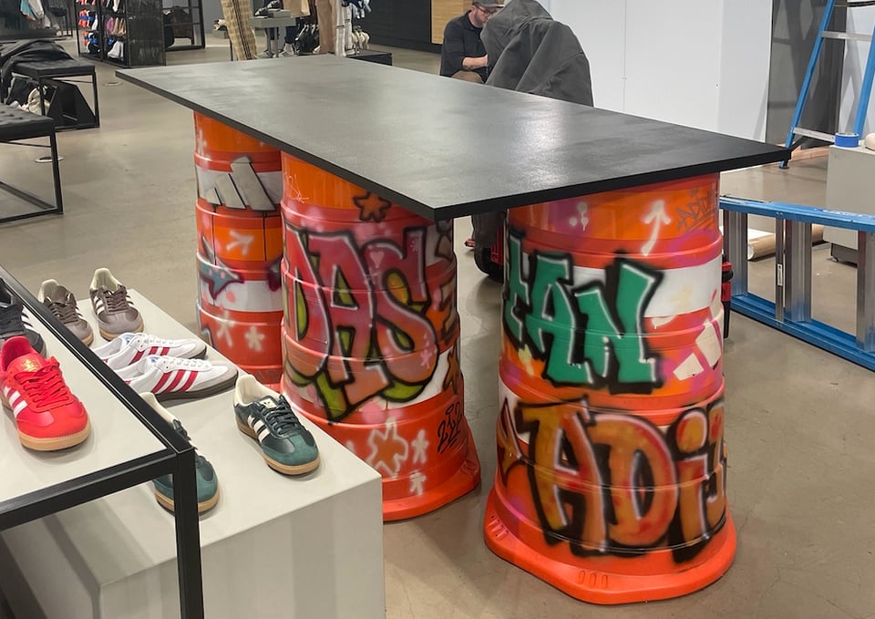Cone Table - Adidas Flagship NYC — view 1